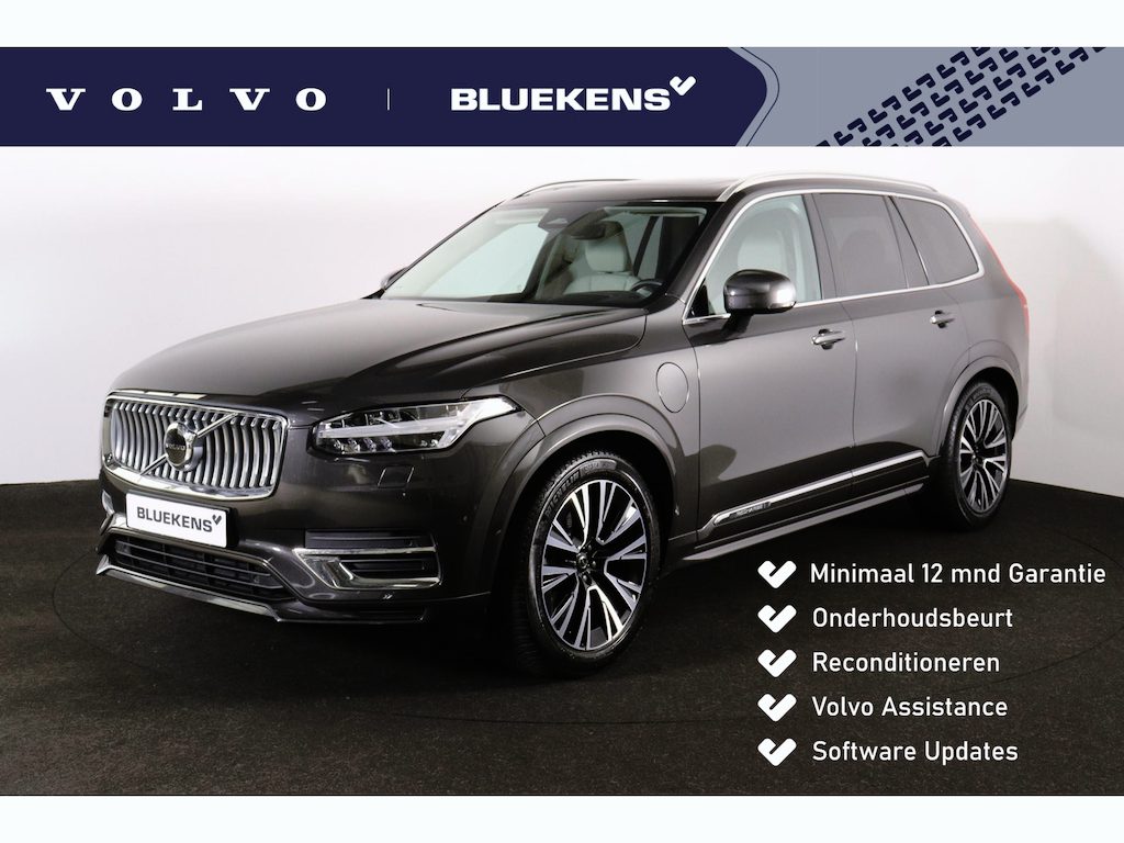 Volvo XC90 T8 Recharge AWD Inscription - LONG RANGE - Luchtvering - Panoramisch schuif-/kanteldak - Intellisafe Assist / Surround - Parkeerverwarming - Harman Kardon Audio - Head-up Display - Elektrisch bed. voorstoelen - Leder - Verwarmbare voorstoelen/achterbank - Verwarmbaar stuurwiel - Getint glas - 20' LMV