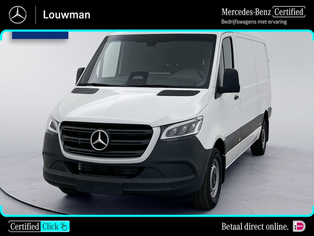 Mercedes-Benz Sprinter 319 CDI L2H1 Pro Led Trekhaak Navigatie Parkeerpakket Carplay Betimmering BPM vrij Stoelverwarming