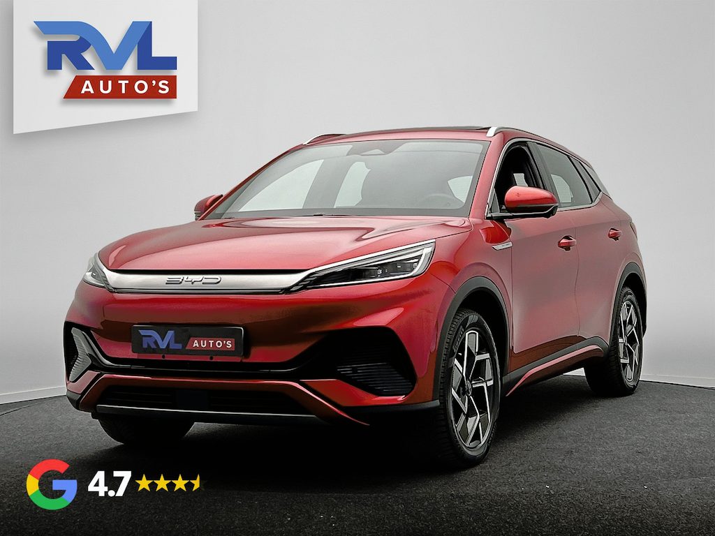 BYD Atto 3 Design 60 kWh |*100 STUKS* | 204 PK | Pano/dak | Adapt/Cruise/Control | Leder/Beige/Blauw | 360/Camera, Navigatie, BTW!