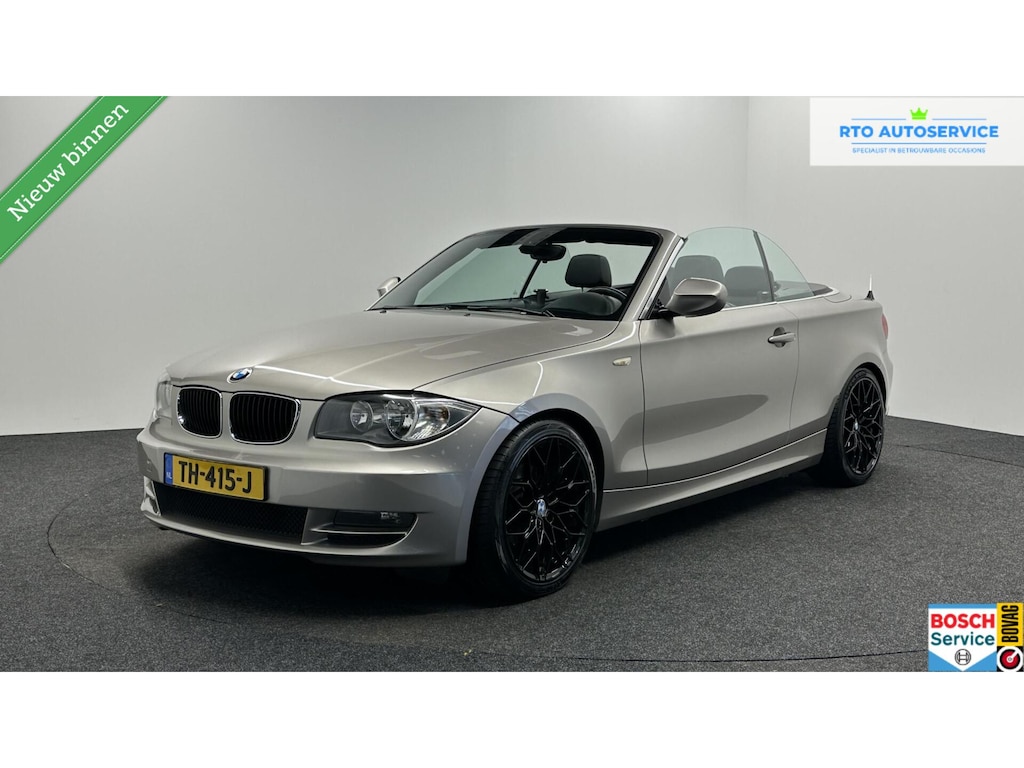 BMW 1-Serie Cabrio 118i High Executive LEER ECC CRUISE LM 114000 KM.