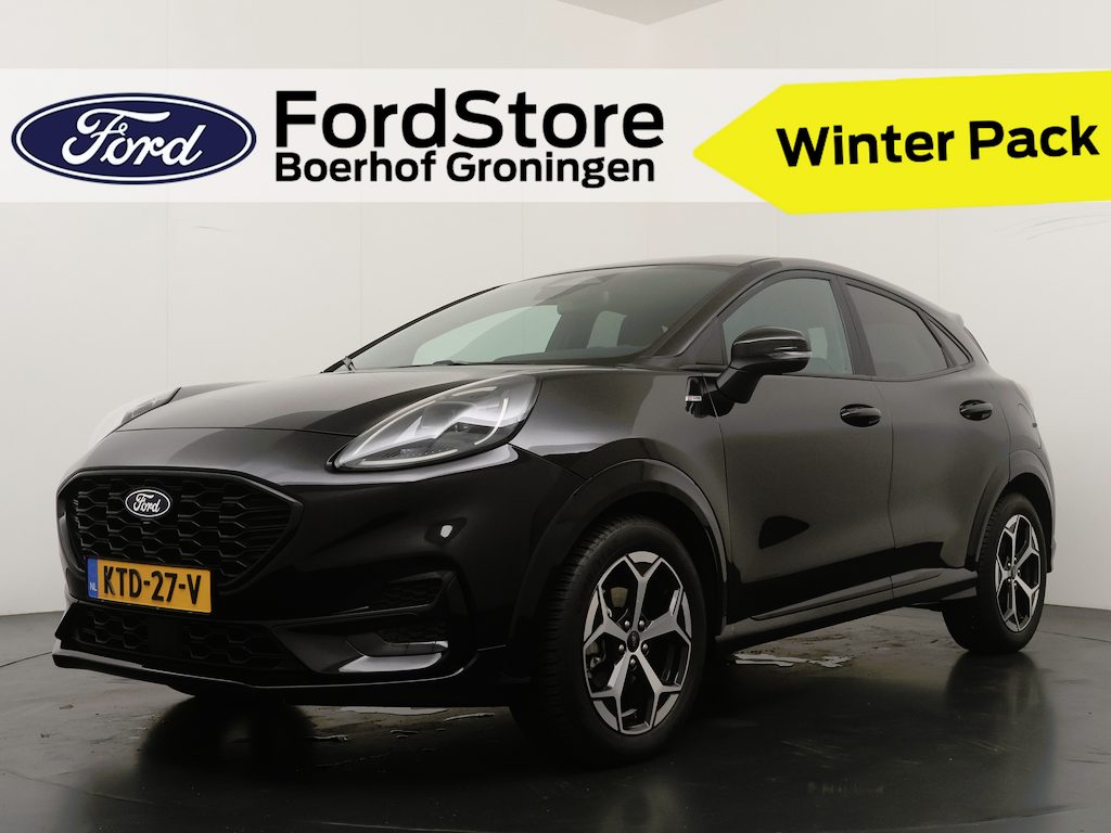 Ford Puma EcoBoost Hybrid 125 pk ST-Line X | Winter Pack | El. a. klep | B&O | Half leer | Camera | 4 seiz. banden