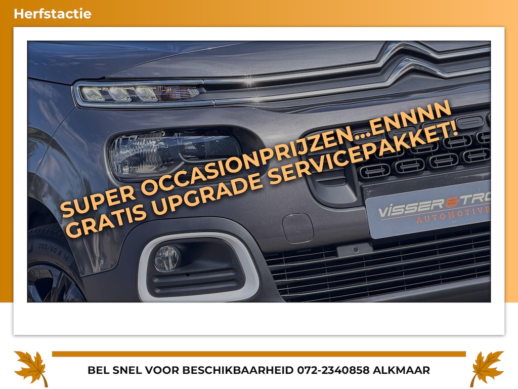 Citroën Berlingo 1.2 PureTech Shine 130pk Automaat - Gris Platinium - Panorama/Carplay/Clima/Camera