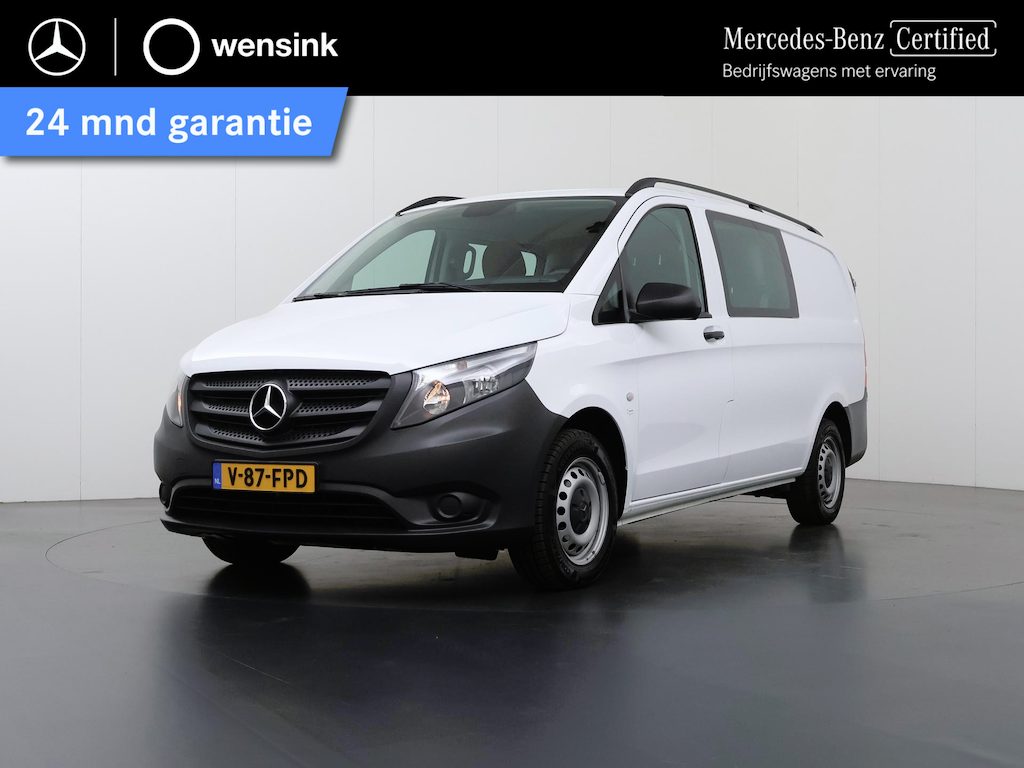 Mercedes-Benz Vito 114 CDI | L2 LANG | DUBBELE CABINE | AUTOMATISCHE AIRCO | CRUISE CONTROL | TREKHAAK | BETIMMERING | CLIMATE CONTROL | BLUETOOTH | 5-ZITS | CERTIFIED