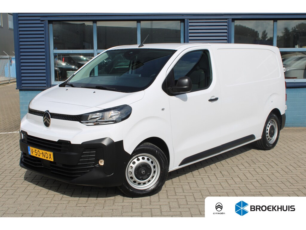 Citroën Jumpy 8 JAAR GARANTIE | CAMERA | 10" SCHERM + DRAADLOOS CARPLAY + NAVI | BETONPLEX LAADVLOER | 10" digitaal kleuren instrumentenpaneel | Airco | Cruise control