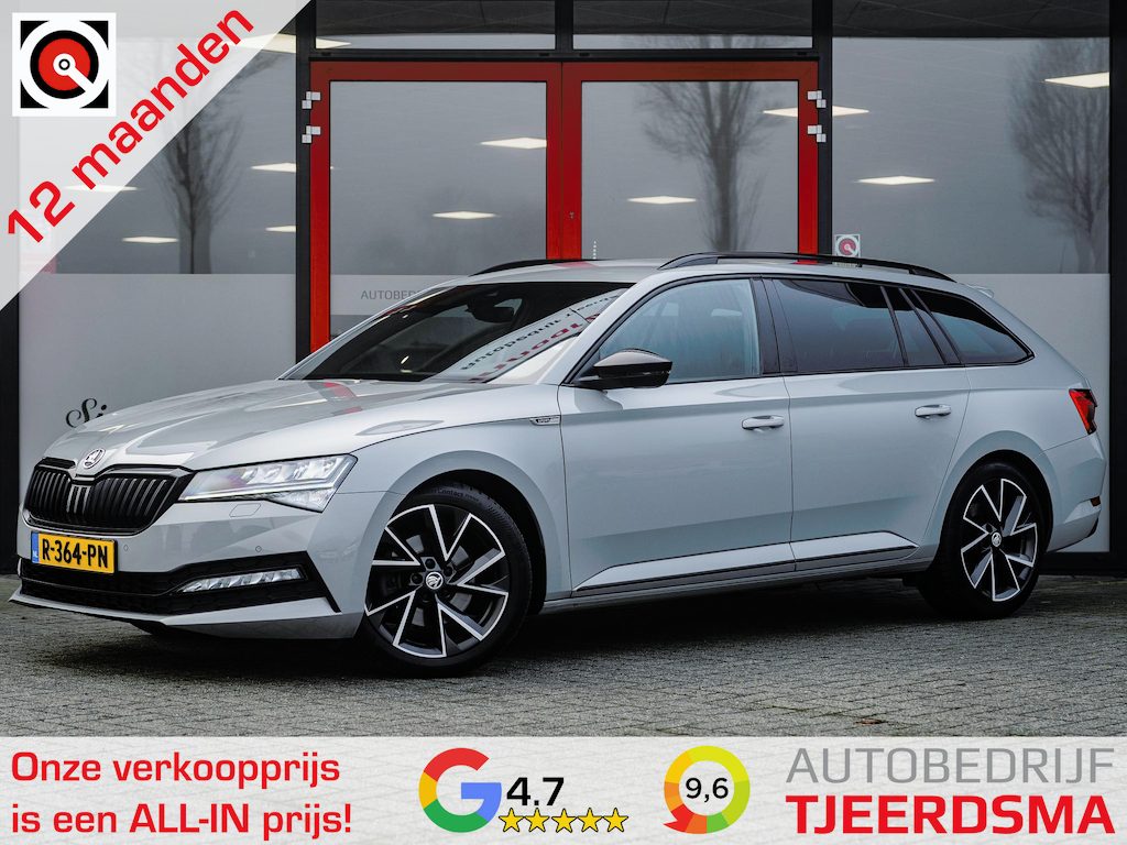 Skoda Superb Combi 1.5 TSI ACT Limited Sportline | Trekhaak | BTW | Adaptieve Cruise Control | Virtual Cockpit | Stoelverwarming | Stuurwiel Verwarmd | elektrische Sportstoel | Diamant Sticksels | Stoelverwarming Achter | Alcantara |