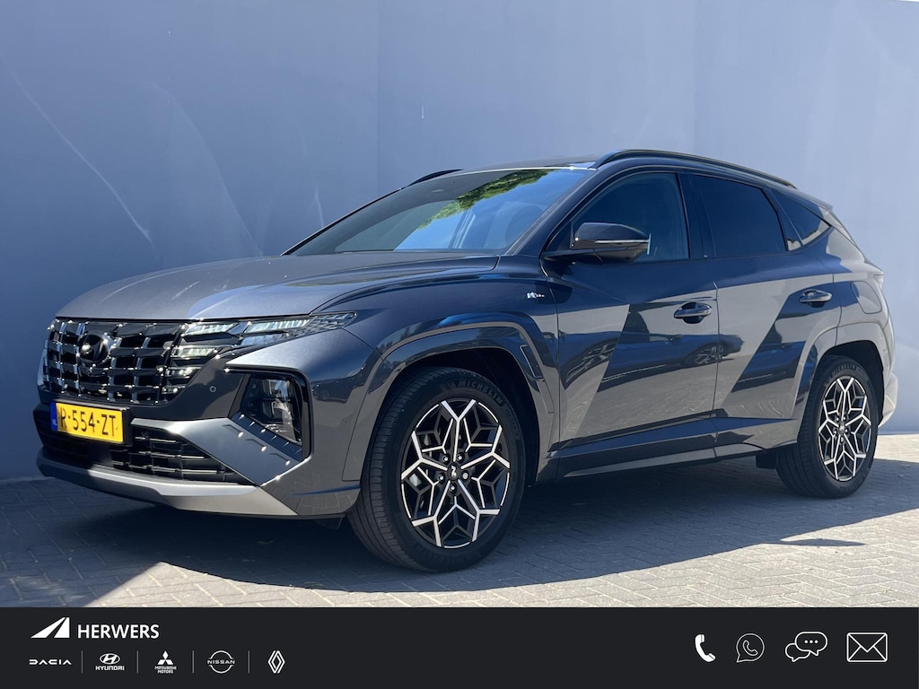 Hyundai Tucson 1.6 T-GDI HEV N Line / Elektrische achterklep / Adaptieve cruise control / Trekhaak (1650 KG) / Krell Audio Systeem / Stoelverwarming voor en achter / Stoelventilatie / Apple Carplay&Android Auto /