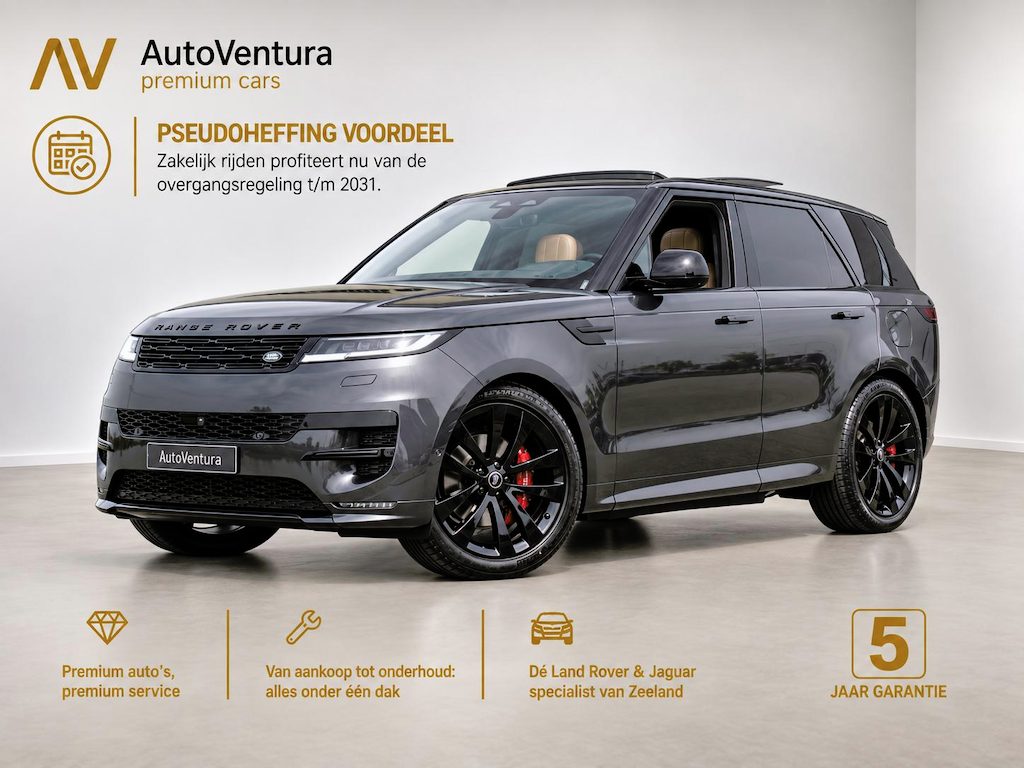 Land Rover Range Rover Sport 3.0 P550e Autobiography PHEV l Schuif- /kantel Pano l Stoelventilatie l Black Pack l 23" Inch Velgen | Trekhaak