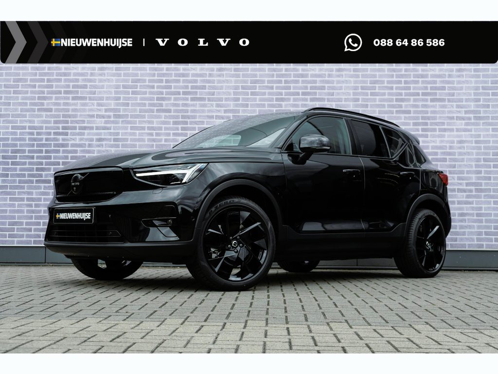 Volvo EX40 Single Motor Extended Range Plus Black Ed. 82 kWh | SOH 100% | Warmtepomp | Pixel LED Koplampen | Harman Kardon Audio | 360 Graden Camera | Navigatie Google Maps | Cruise Control Adaptief | BLIS | Stoelverwarming | Lichtmetalen Velgen 20 inch