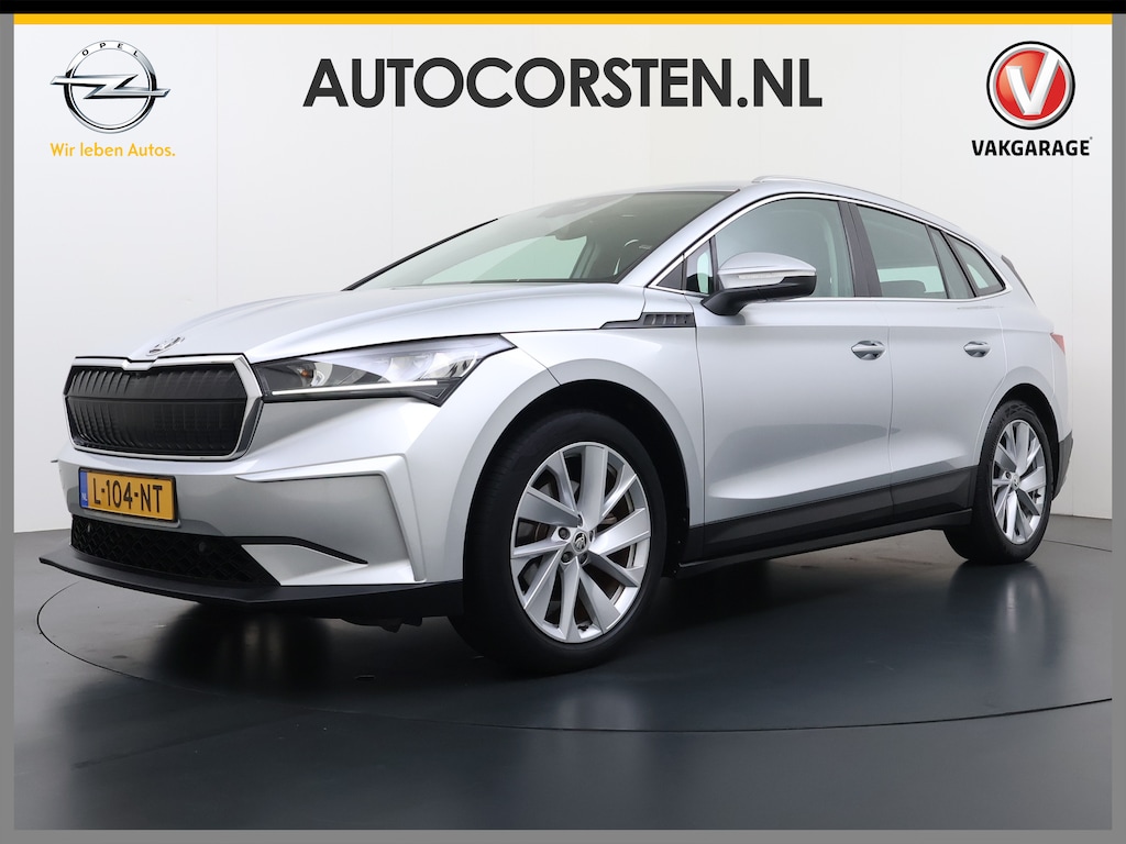 Skoda Enyaq iV 60 SOH 91% Apple Carplay Android Auto Navi Ecc Pdc Keyless-go Lmv 20" Isofix Lane Assist Bluetooth Mirrolink Led Rijstrooksensor 1e Eigenaar Dealeronderhouden Origineel Nederlandse Auto
