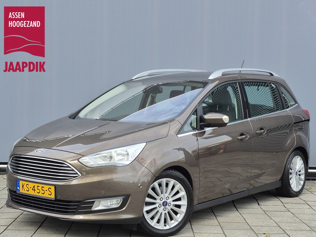 Ford Grand C-Max BWJ 11-2016 | 1.5T 183PK Titanium AUTOMAAT | TREKHAAK | PANO DAK | CLIMA | NAVI | PDC 2X | LICHTMETAAL | CRUISE