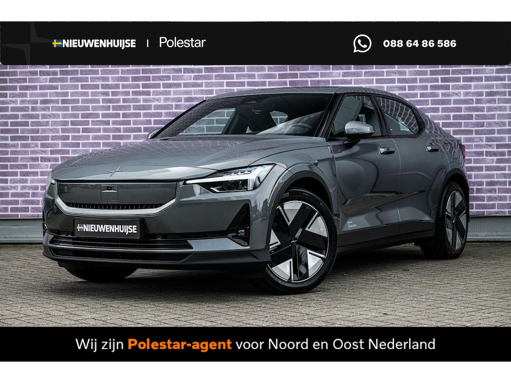 Polestar 2 Long Range Single Motor 82 kWh | Trekhaak | Panoramadak | 360 Graden Camera | Keyless Entry | Elektrische Achterklep | Elektrisch Verstelbare Voorstoelen | Stoelverwarming | Cruise Control Adaptief | BLIS | Google Navigatie | Apple Carplay | Android Auto