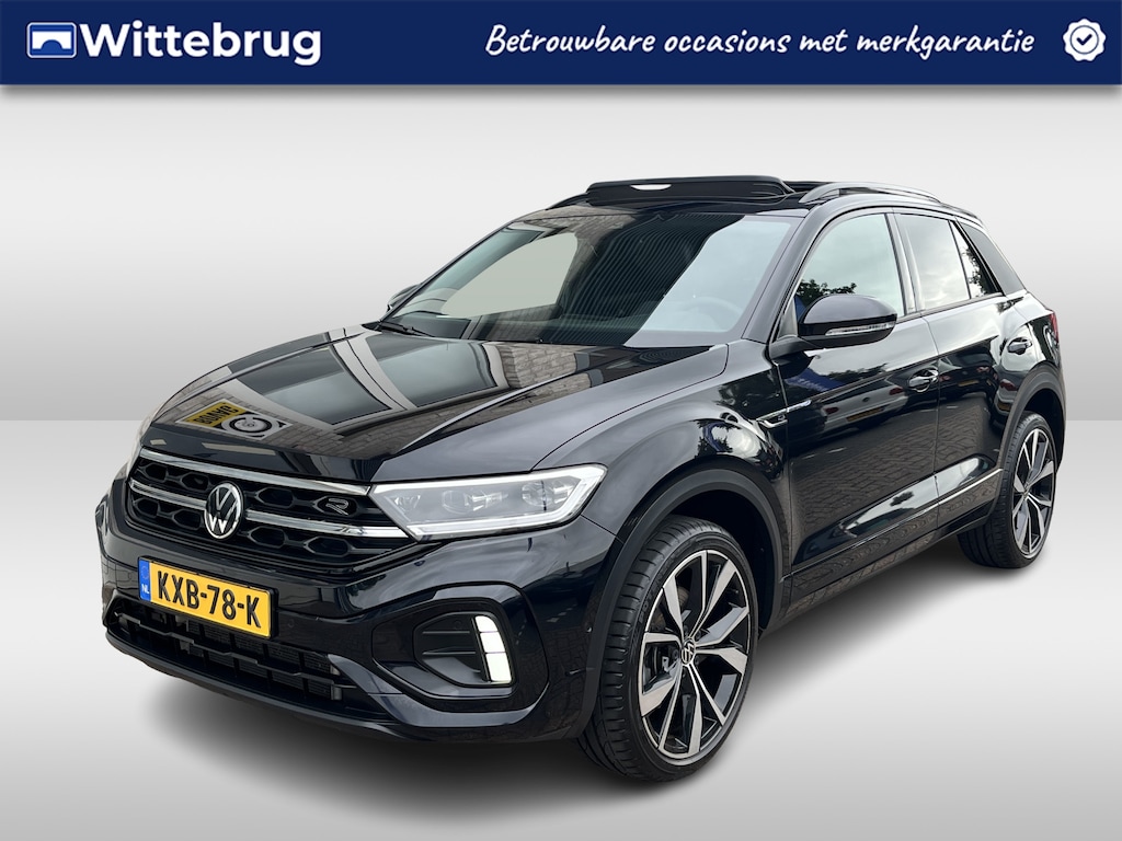 Volkswagen T-Roc 1.5 TSI R-Line / AUTOMAAT/ PANO/ 2X R-LINE/ KEYLESS/ DIGITAL DASH/ APP-CONNECT/ PARK. SENSOREN + CAMERA/ CLIMATE/ STOEL+STUURVERWARMING/ 19" LMV