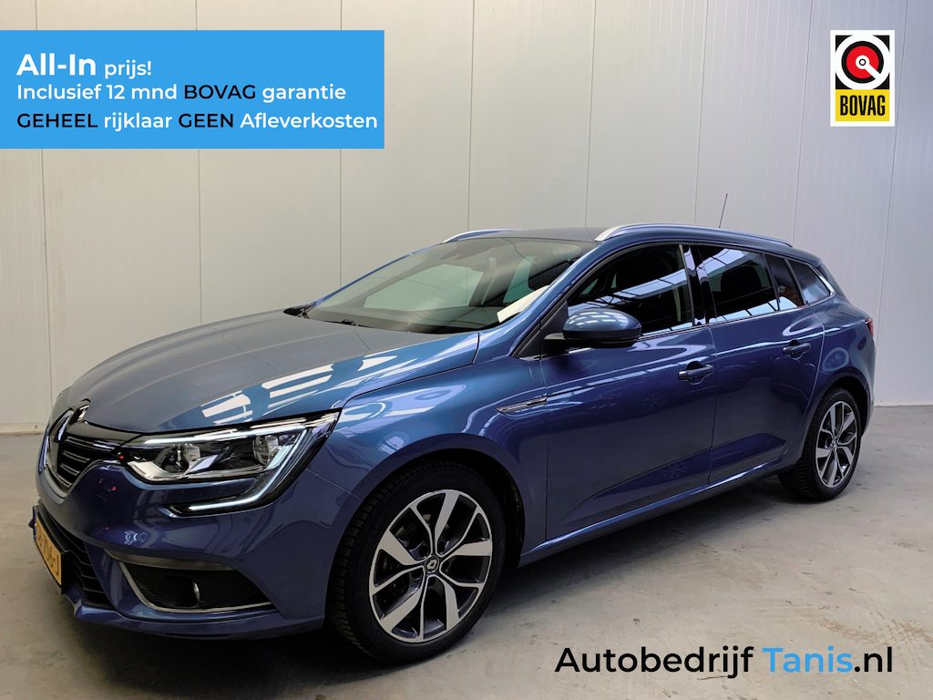 Renault Megane Estate 1.2 TCe Bose NAVIGATIE-LEDER-PDC-LMV-SPORT.INT-1700KG Trekgewicht!!