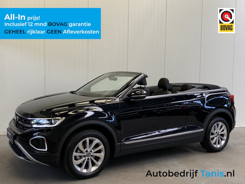 Volkswagen T-Roc Cabrio 1.0 TSI Style DIGITAL COCKPIT-NAVI-ECC-CAMERA-LMV-PARKEER FUNCTIE