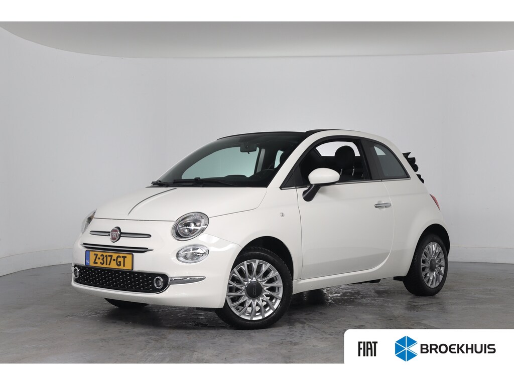 Fiat 500C 1.0 Hybrid Cabrio Dolcevita Finale | 1e Eigenaar! | Dealer Onderhouden! | Navi By App | Cruise Control | Stoelverwarming | Airco | Parkeersensoren | Lichtmetalen Velgen