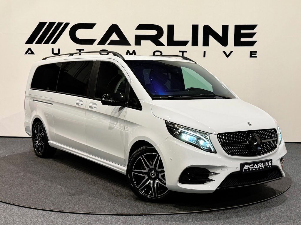 Mercedes-Benz V-klasse 300d Extra Lang Avantgarde AMG LINE 8-PER. CARBON ACC MEM. SFEERVERL. STERRENH. BURNMESTER NAP GARANTIE