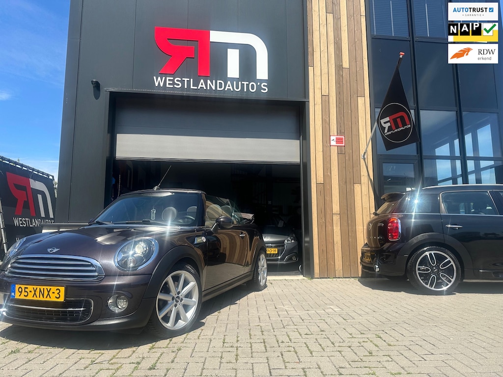 MINI Cooper Cabrio 1.6 cabrio highgate/navi/climaat-control/LM-velgen/alarm/sound-system/windscherm/ 2 sleutels/dealer-ondh/leer