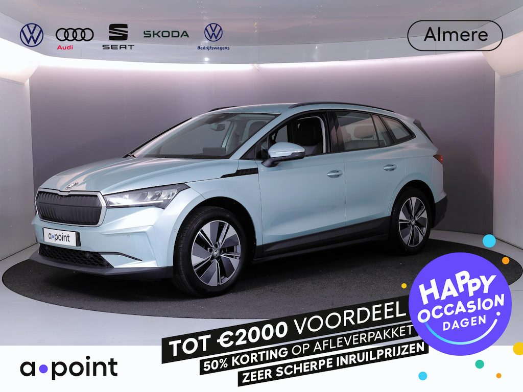 Skoda Enyaq iV 60 180 pk | SOH 91,72% | Navigatie | Parkeersensoren (Park assist) | Autom. airco (3 zones) | Apple Carplay/Android Auto | Stoelverwarming |