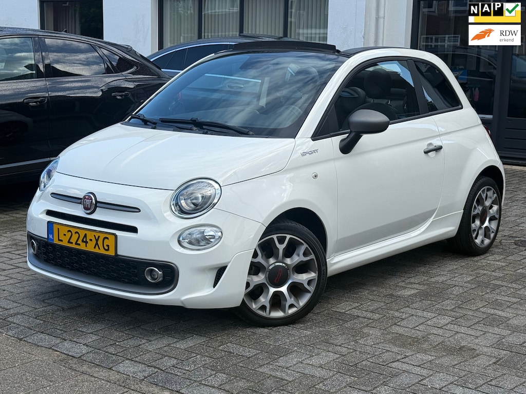 Fiat 500C 1.0 Hybrid Sport, Apple Carplay/Android,Cruise control,Navigatie,Parkeersensoren