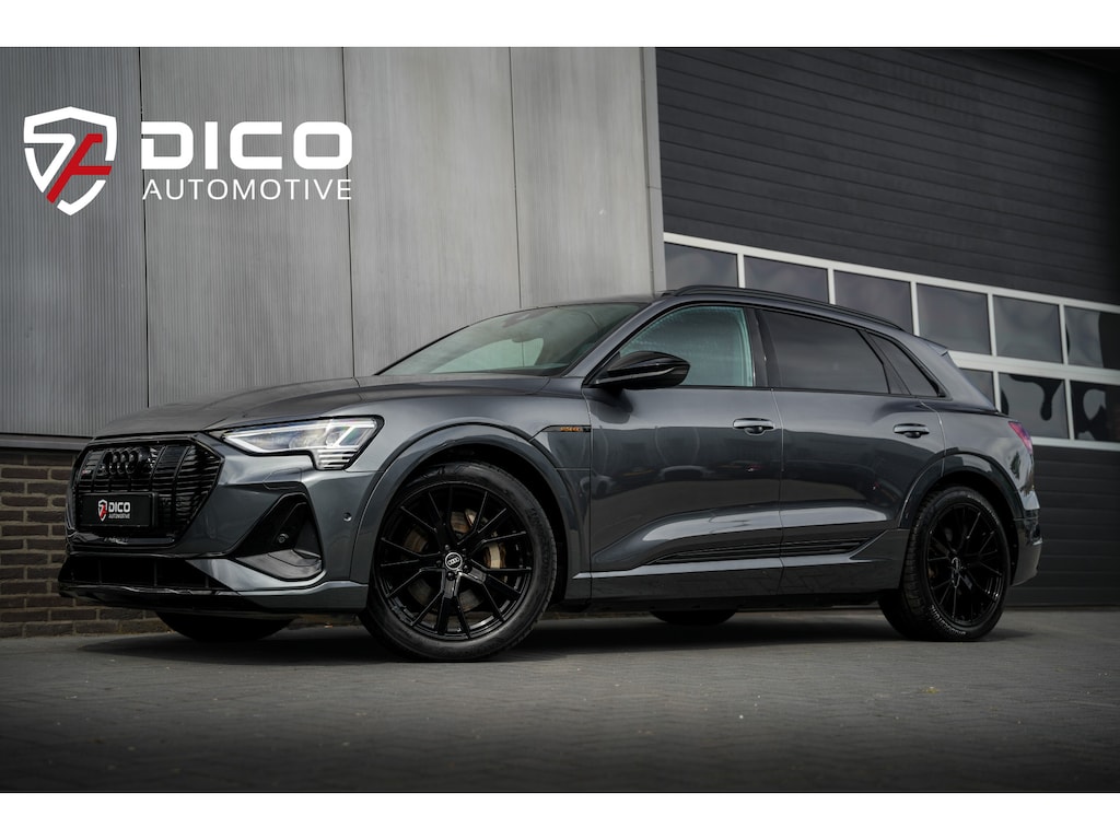 Audi E-tron 55 Quattro 408 pk Edition 95 kWh S-Line / Daytona-Grau/ Pano-Dak/ 89&SOH/ B&O 3D/ Matrix-LED/ Head-Up/ Lucht-Vering/ Stoelverw. V&A/ Stuurverw./
