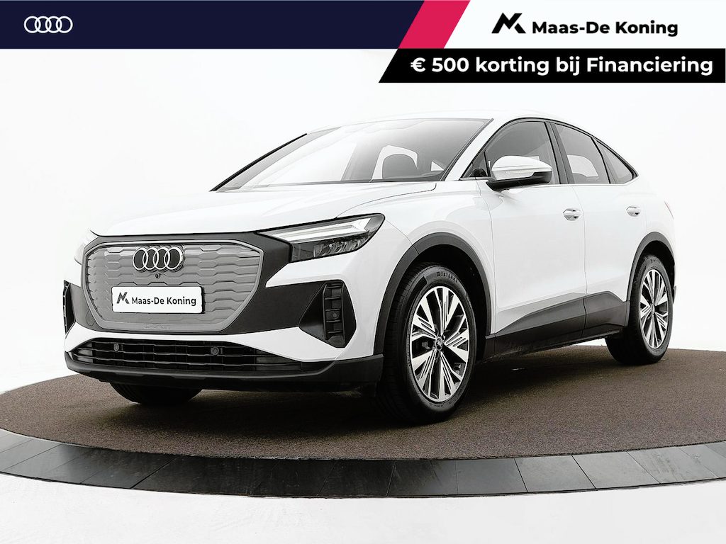 Audi Q4 Sportback e-tron 35 Edition 55 kWh 170pk · SOH 92,4% · Navigatie · Apple/Android Car Play · P-Sensoren · Elek. Achterklep · 18'' Inch ·