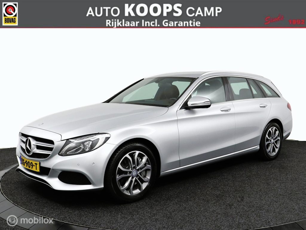 Mercedes-Benz C-klasse Estate 350 e Lease Edtion Plug-in Hybride | 81Dkm NAP | Luchtvering | Elec. kofferklep | Led verlichting | Stoel verwarming | Zwart hemel |DEALER-STAAT