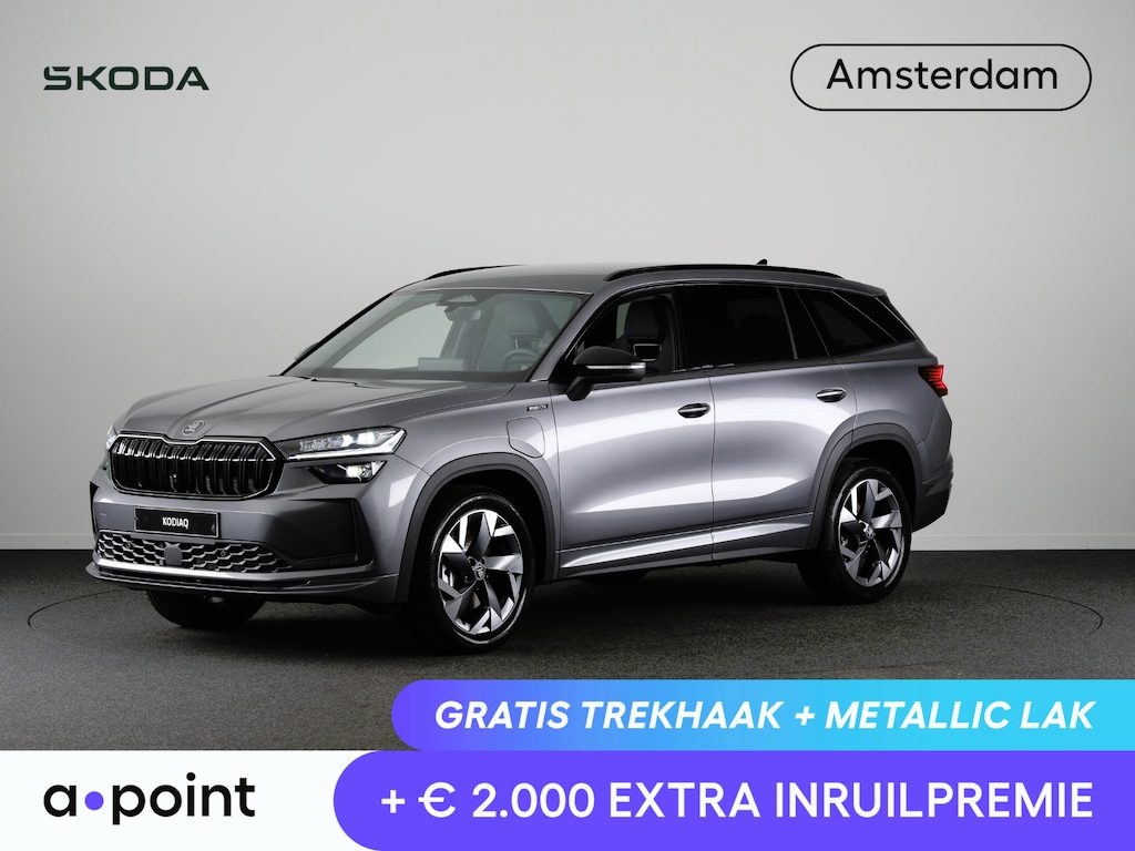 Skoda Kodiaq Sportline Business PHEV 1.5 TSI 204 pk | Trekhaak | Blind Spot | Adaptive Cruise | Stoelverwarming | Camera | Light & View