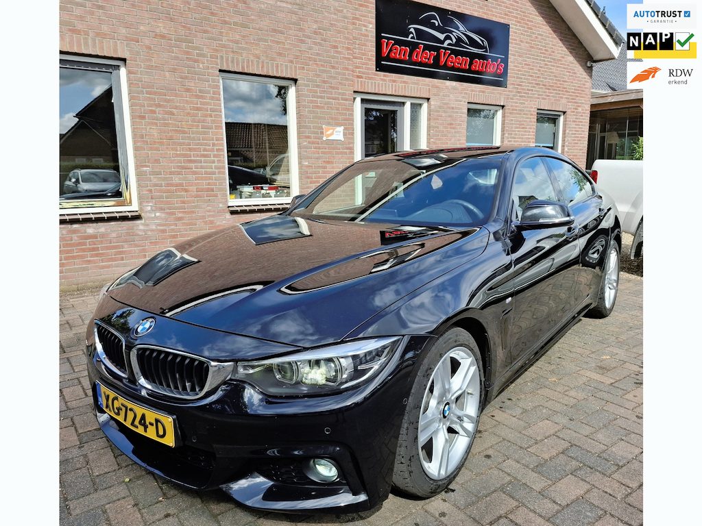 BMW 4-Serie Gran Coupe 420i High Executive M-Sport. O.a. leder, camera, cruise, navi, stoelverw, etc. Prijs rijklaar incl garantie