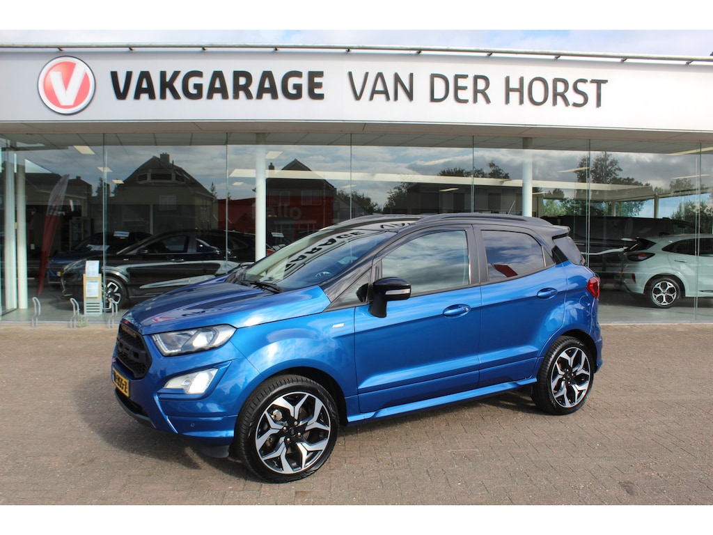 Ford EcoSport 1.0 EcoBoost ST-Line , 125pk , Mooie Hoogzitter Climate control , Cruise control , Achteruitrijcamera Stoel,Stuur en Voorruitverwarming , Bluetooth , Navigatie