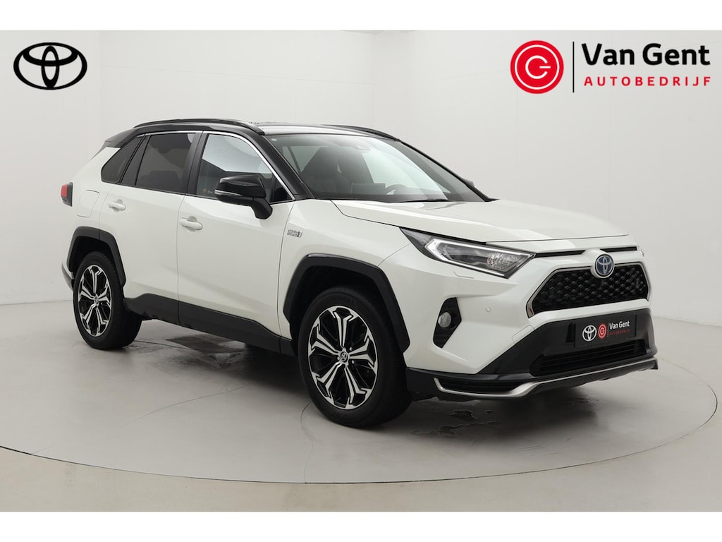 Toyota RAV4 2.5 Plug-in Hybrid AWD Bi-Tone Plus | Dodehoek detectie | JBL | Head-up display | Apple Carplay / Android Auto | 360 camera | Leder | Stoelverwarming/-ventilatie | Digitale binnenspiegel | 19 inch