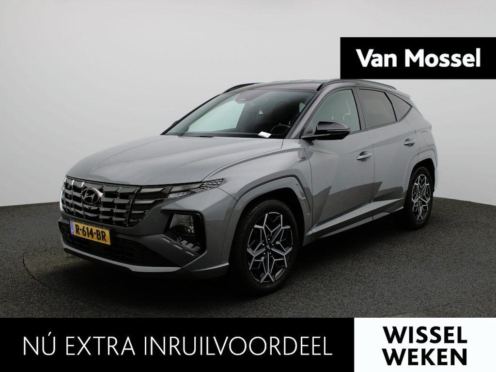 Hyundai Tucson 1.6 T-GDI MHEV N Line | APPLE CARPLAY - ANDROID AUTO | STOELVERWARMING + STUURWIEL VERWARMING | ACHTERUIRIJCAMERA | CRUISE CONTROL | STOELVERKOELING | AUTOMATISCHE ACHTERKLEP |