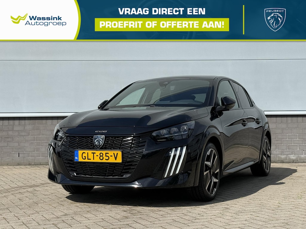 Peugeot 208 Hybrid Automaat GT | Panoramadak | Navigatie | Parkeersensoren | 10 '' Scherm | achteruitrijcamera | Interieur Verlichting | Keyless Entry |