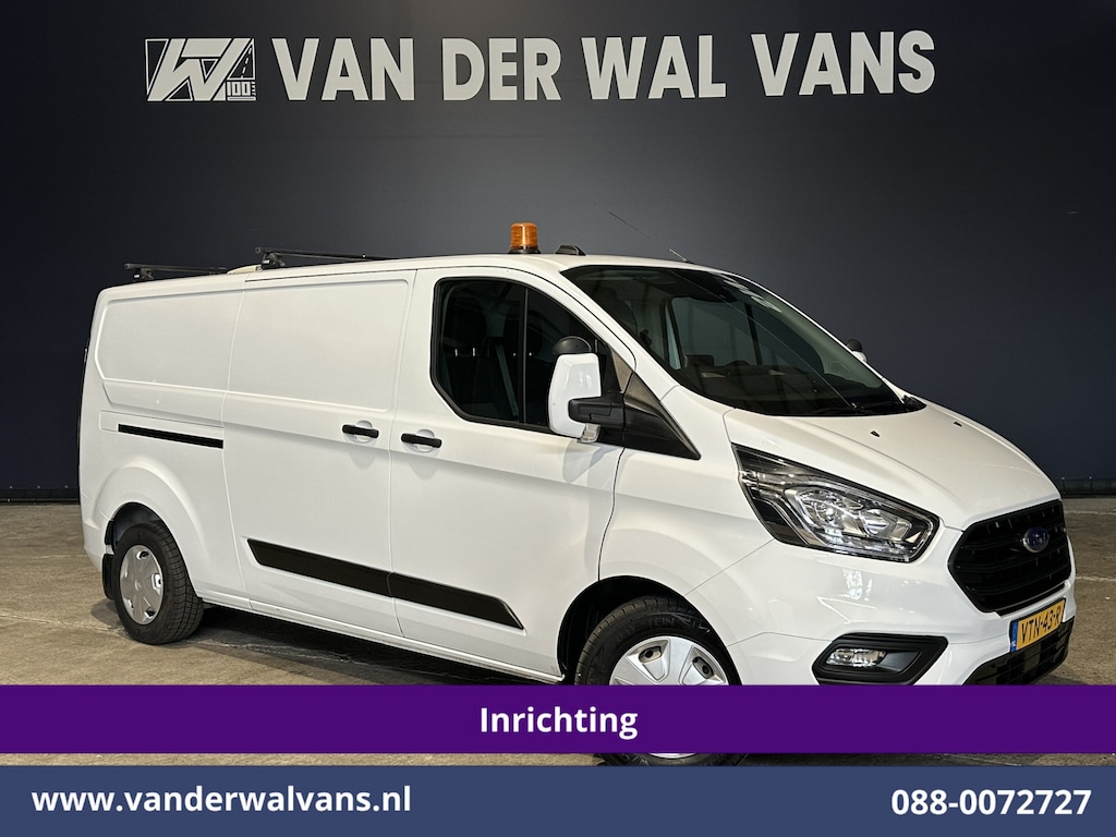 Ford Transit Custom 2.0 TDCI 130pk L2H1 Inrichting Euro6 Airco | Camera | LED | Android Auto | Cruisecontrol | 2800kg Trekhaak Verwarmde voorruit, Stoelverwarming, Parkeersensoren, Bijrijdersbank
