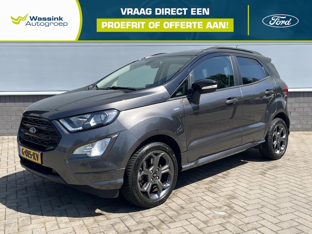 Ford EcoSport 1.0 125 pk automaat ST-Line Black Dealer onderhouden | Trekhaak | All season banden