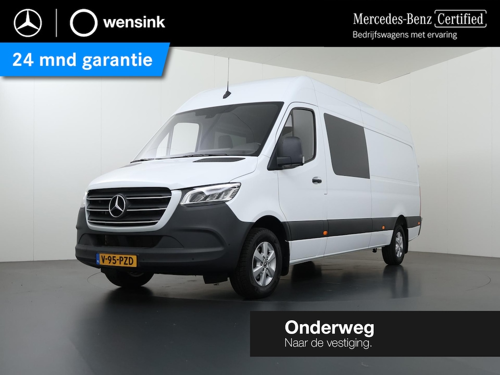 Mercedes-Benz Sprinter 317 CDI | Aut. | L3 H2 | Pro | Dubbele Cabine | 7-zits | Airco | LM Velgen | Navigatie | Parkeercamera | Trekhaak | Certified