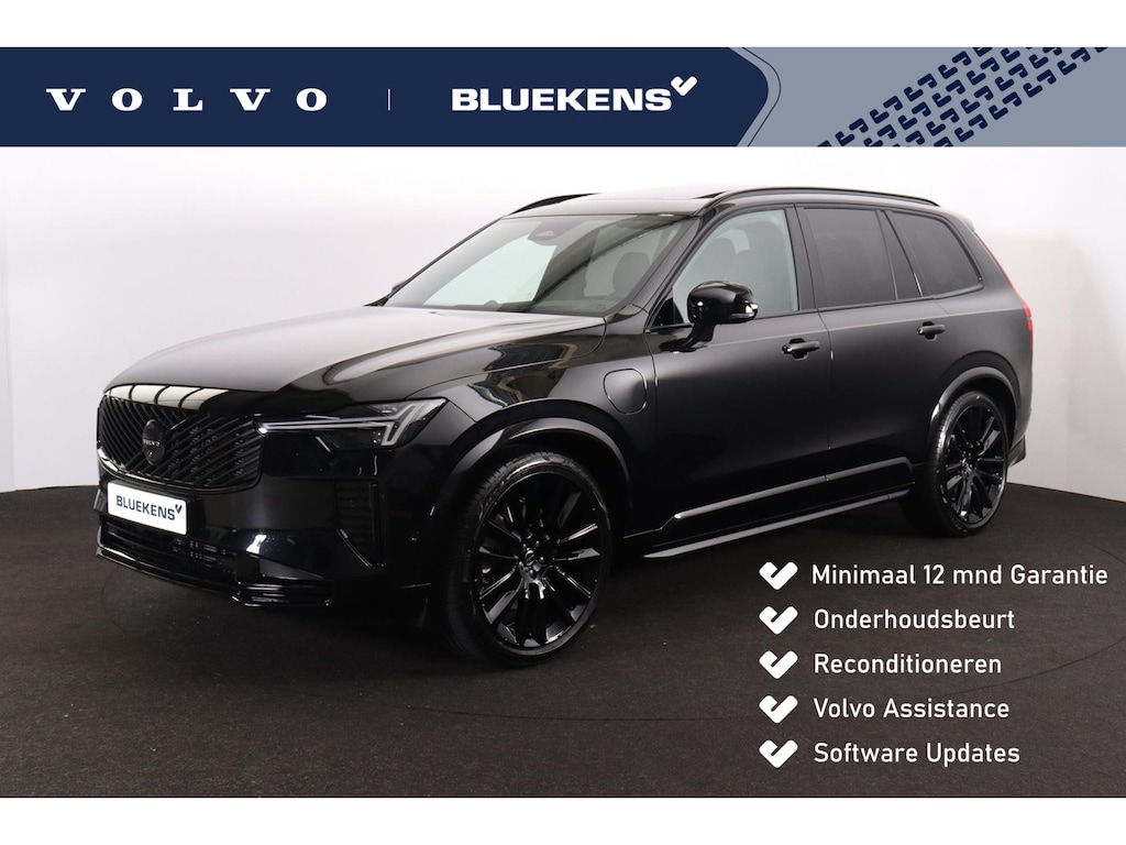 Volvo XC90 T8 Recharge AWD Ultra Black Ed. Exec. HEICO Uitlaatsysteem met klepbediening - Luchtvering - Panorama/schuifdak - IntelliSafe Assist & Surround - 360º Camera - Bowers & Wilkins audio - Adaptieve LED koplampen - Verwarmde voorstoelen, stuur & achterbank - Parkeersensoren voor & achter - Elektr. bedienb. voorstoelen met geheugen - Geventileerde voorstoelen - Head up display - Draadloze tel. lader - Extra getint glas - 22' LMV