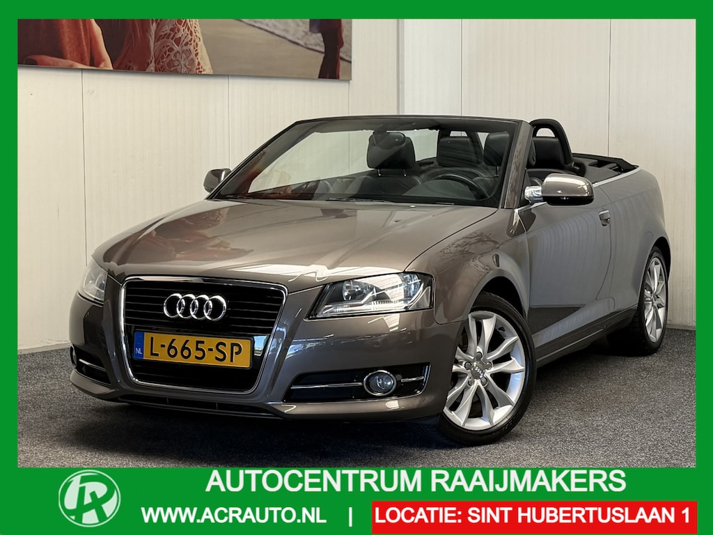 Audi A3 CABRIOLET 1.2 TFSI AMBITION PRO LINE S ZWART LEDER APPLE CARPLAY/ ANDROID AUTO STOELVERWARMING ELEK. KAP NIEUWE KAP 17 INCH LM ZEER MOOI!!