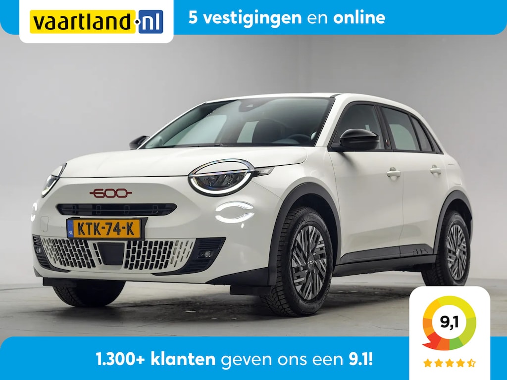 Fiat 600 RED 54 kWh [ LED Apple/Android Climate Cruise ]