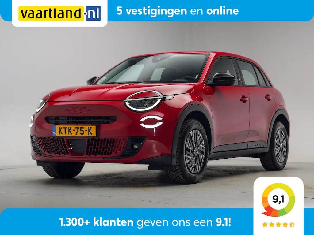 Fiat 600 RED 54 kWh [ LED Apple/Android Climate Cruise ]