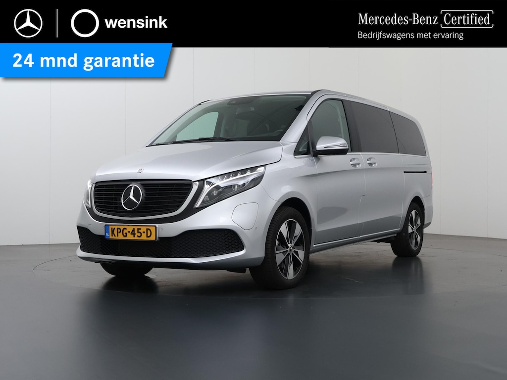 Mercedes-Benz EQV 300 L2 90 kWh 8 Persoons | Line Avantgarde | Navigatie | Carplay | Parkeercamera 360 Graden | Middenconsole met Koelvak | LED Verlichting | Climate Control | Dodehoekassistent Luchtvering | Certified*