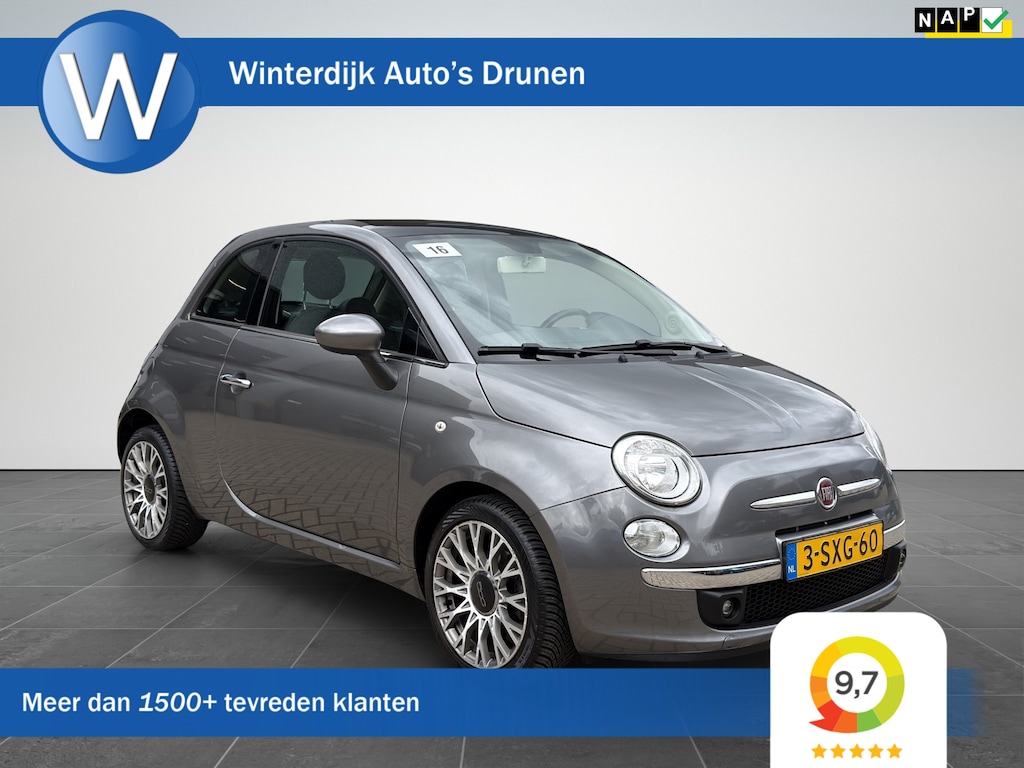 Fiat 500 0.9 TwinAir Lounge Automaat|Panoramadak|Airco|NAP