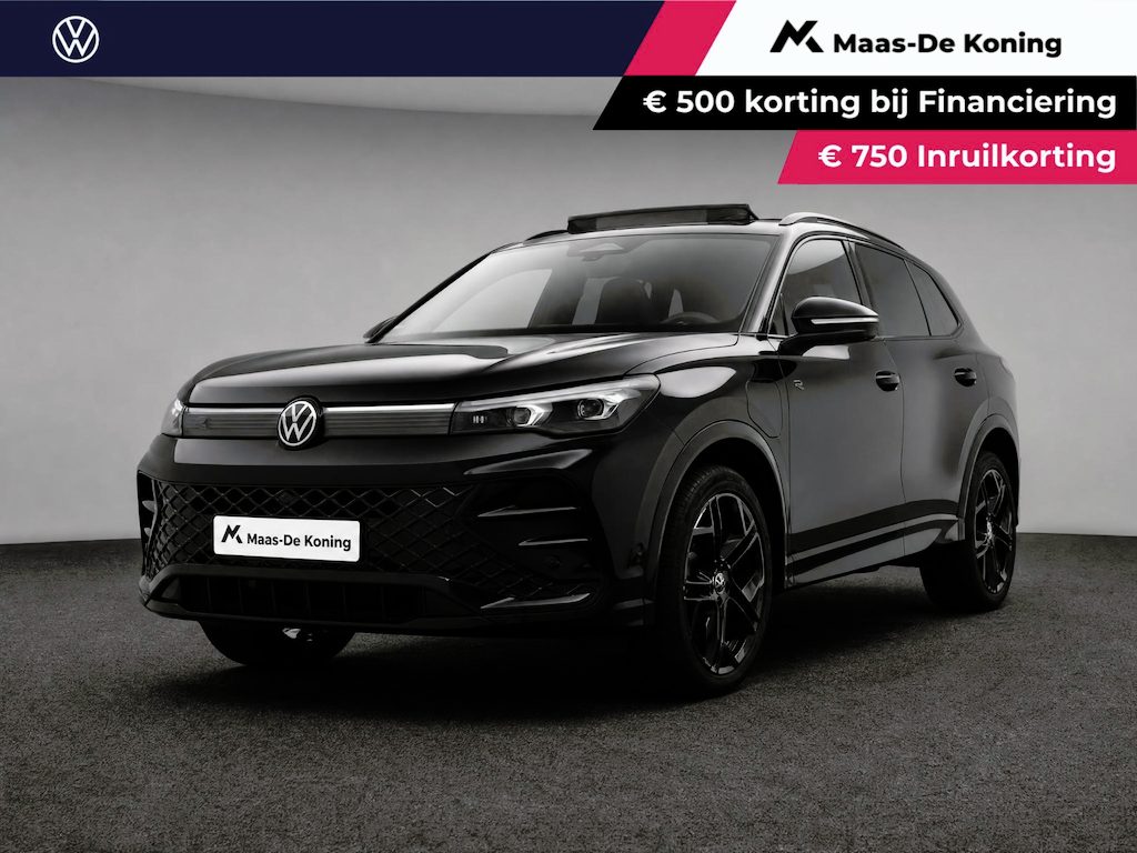 Volkswagen Tiguan 1.5 eHybrid 272pk DSG R-Line Business · Trekhaak · Panoramadak · Dodehoeksensoren · Apple/Android Car Play · Camera · Garantie t/m 23-08-2028 of 100.000km · EXTRA INRUILKORTING ·