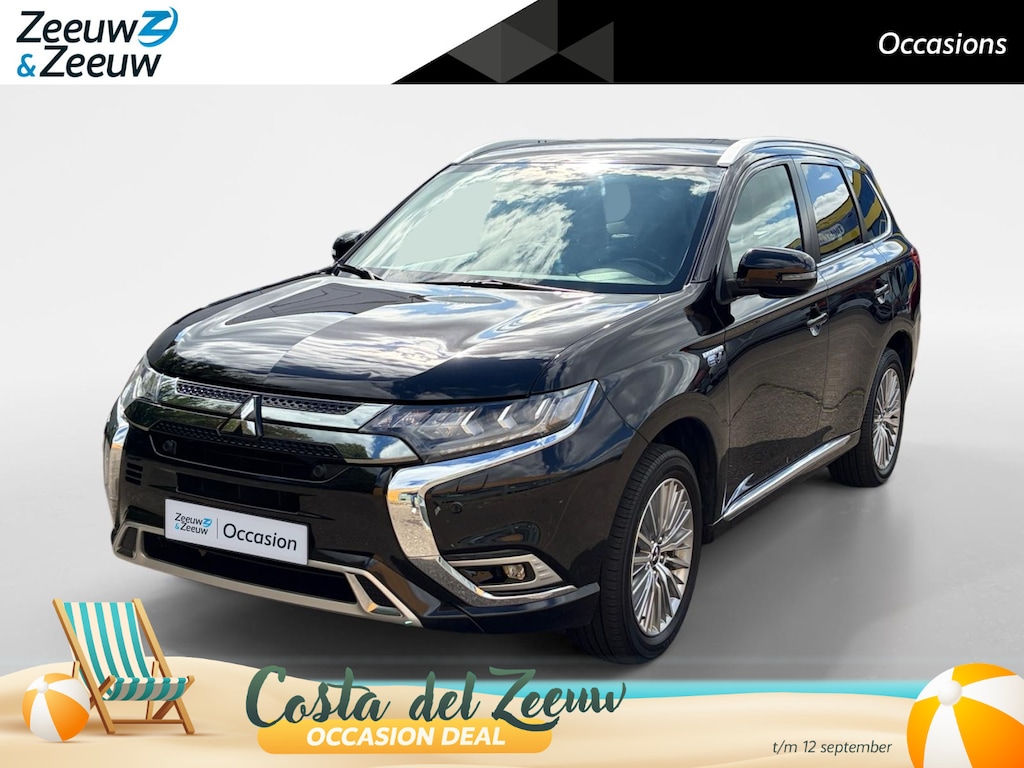 Mitsubishi Outlander 2.4 PHEV Intense Apple Carplay/Android Auto , electronic climate controle , leder , stoelverwarming , lm velgen , cruise , trekhaak .