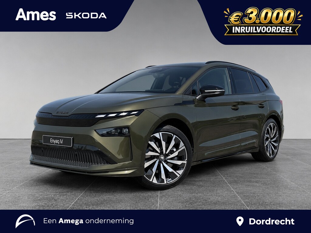 Skoda Enyaq 85 Sportline | Trekhaak | 21'' Velgen | Panorama Schuif/Kanteldak | Head-Up Display | CANTON | 360 Camera