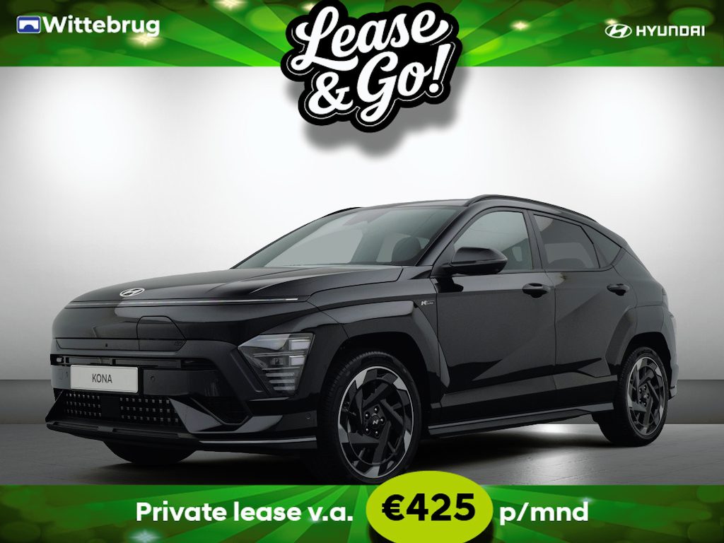 Hyundai Kona Electric N Line Business 64.8 kWh Volledig Elektrish, Fiscaal aantrekkelijk, Navigatie Private lease een KONA Electric al vanaf € 425 p/m!