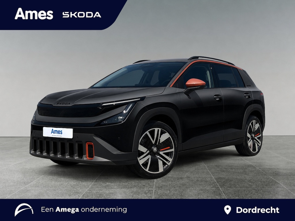 Skoda Epiq First Edition 56 kWh | 20'' Velgen 'Macaw Aero' | Accenten 'Navajo Orange' | Stoel/Stuurverwarming | Achteruitrijcamera | Keyless | Draadloze Telefoonlader