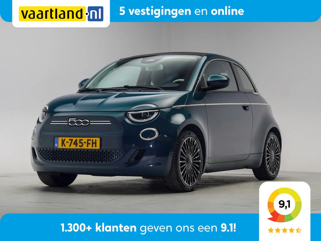 Fiat 500C La Prima 42 kWh Cabrio softtop [ Adaptieve Cruise Navi Apple/Android Clima ]