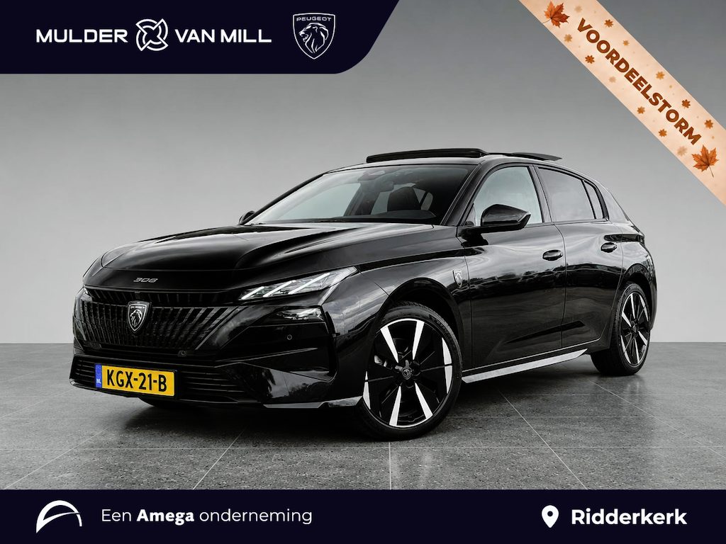 Peugeot e-308 GT EV 58kWh 156pk | SCHUIF/KANTELDAK | STOELMASSAGE | 360° CAMERA | NAVI | APPLE CARPLAY / ANDROID AUTO | AGR-STOEL | ALCANTARA |