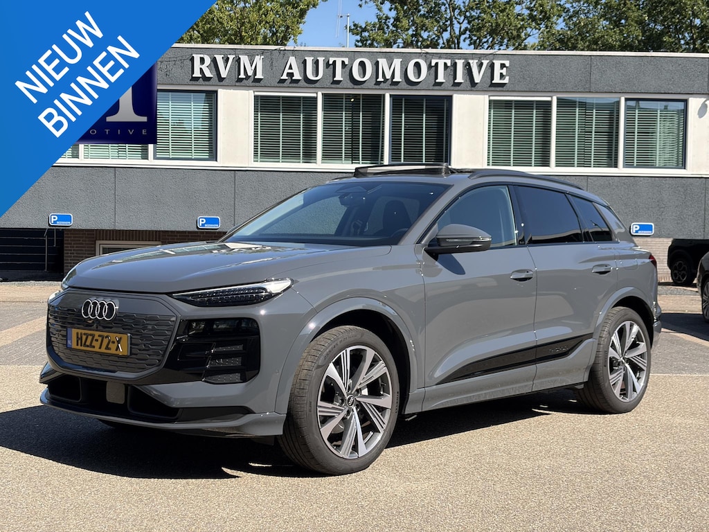 Audi Q6 e-tron Launch edition 83 kWh BOMVOL! | ELEK. TREKHAAK | STOEL VERWARMING VOOR EN ACHTER | KEYLESS | 360 CAMERA | STUURVERWARMING | FABRIEKS GARANTIE TM 01-08-2027 |