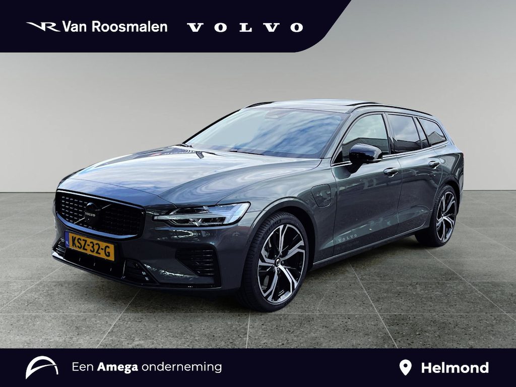 Volvo V60 2.0 T6 Plug-in hybrid AWD Plus Dark | Harman/Kardon | Panoramadak | Zwarte logo's |
